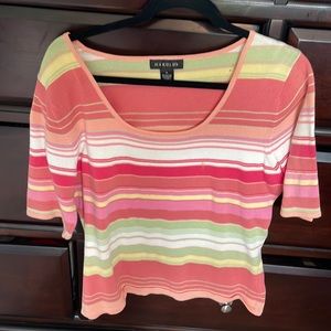Harold’s striped shirt sleeved sweater. XL